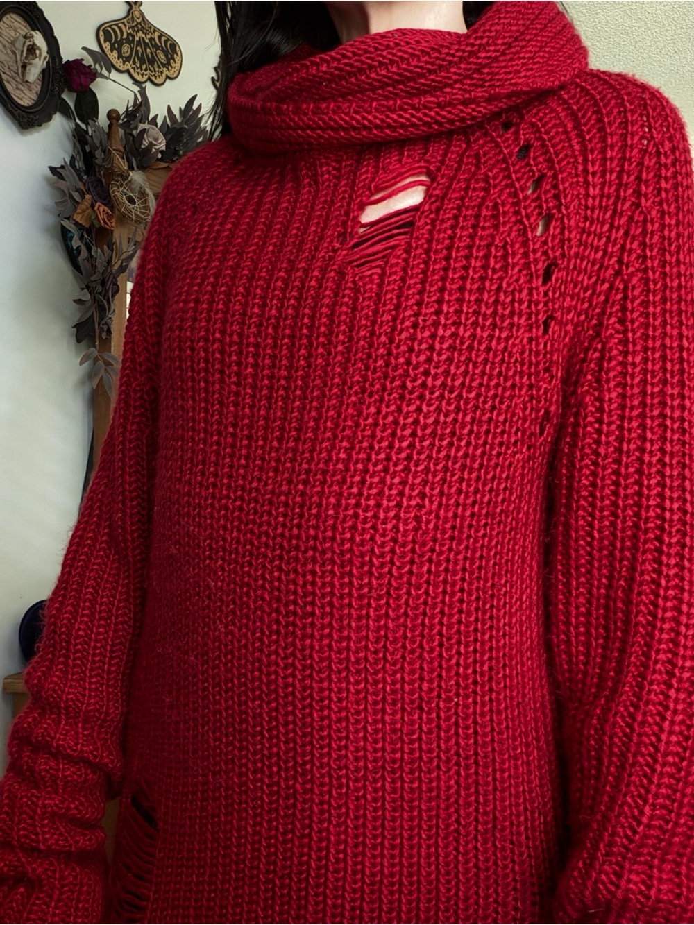Killstar "Sweet Six" Knit Sweater Blood